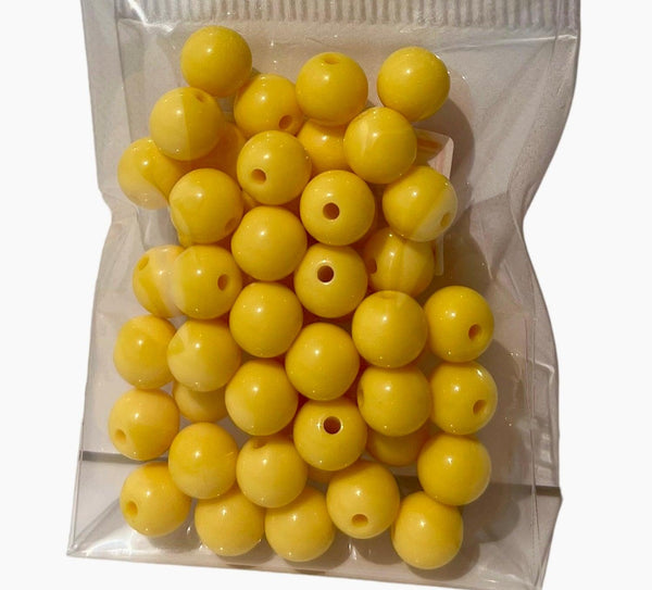 TAKUMI® Acrylic Beads Dark Yellow